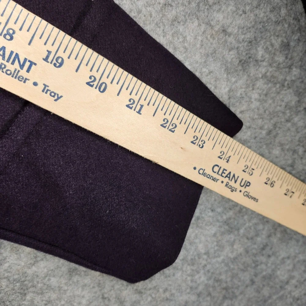 Michael Kors Purple Double Breasted‎ Hooded Wool Blend Coat Women 10 Designer